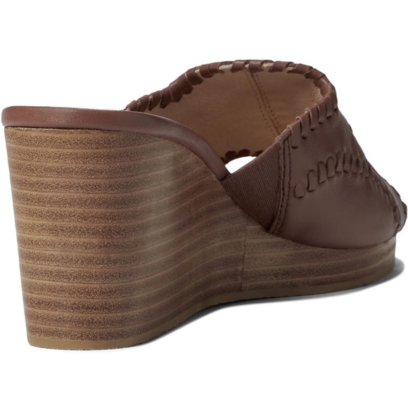 Jack Rogers Thompson Brown Wedges - Picture 4 of 8